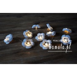 Girlanda świetlna- szydełkowe dzwonki 10szt