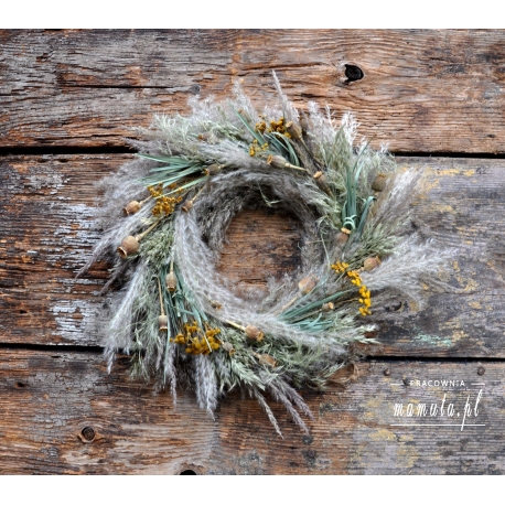Wianek naturalny boho