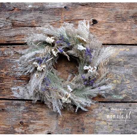 Wianek naturalny boho