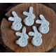 Szydełkowe zajączki 5szt